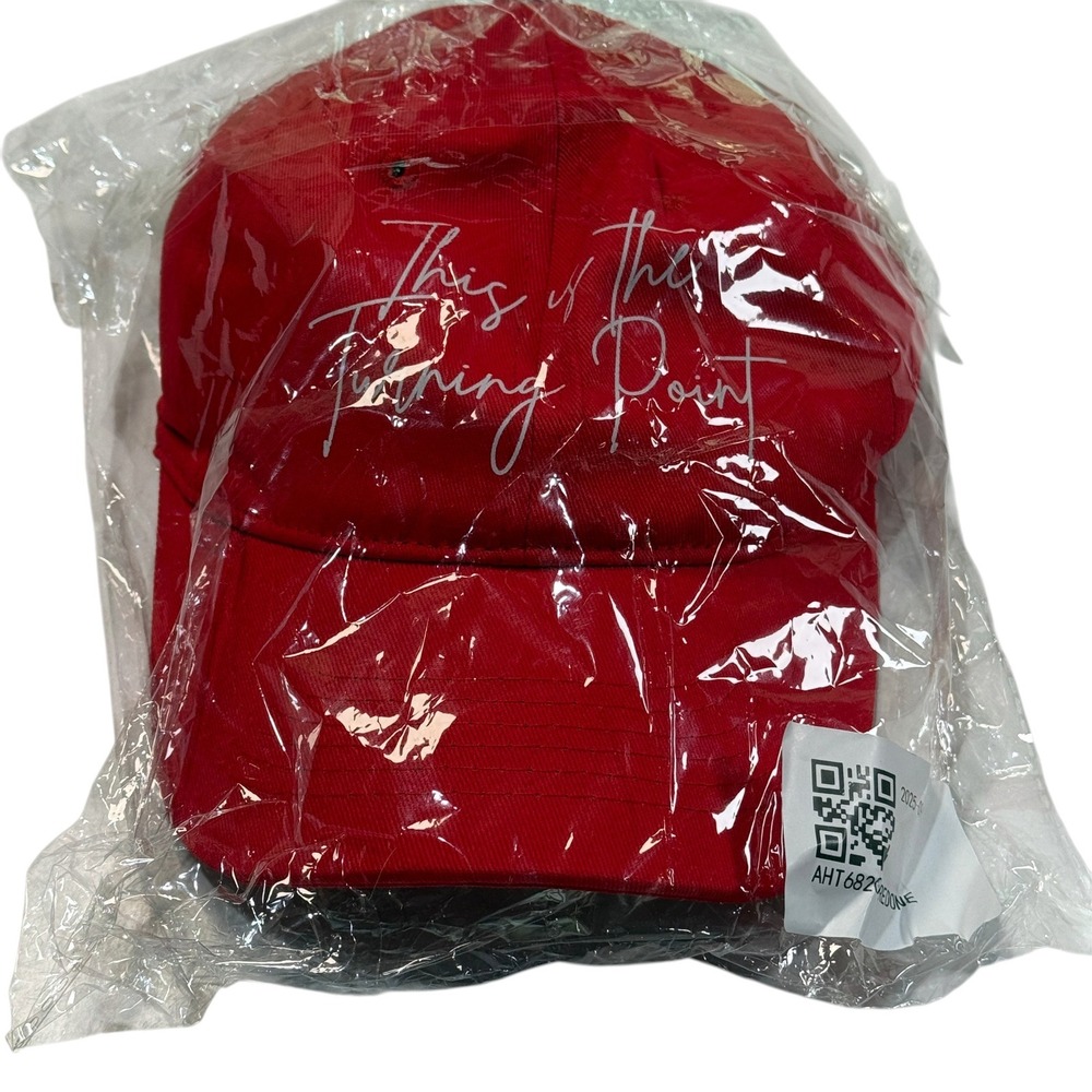 Turning Point USA Red Baseball Cap This is the Turning Point Hat American Flag